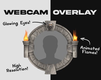 Animated Medieval Circular Twitch Webcam Overlay