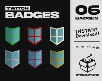 Twitch Subscriber Badges / Bit Badges / Old School Runescape God Shields / OSRS / RS /
