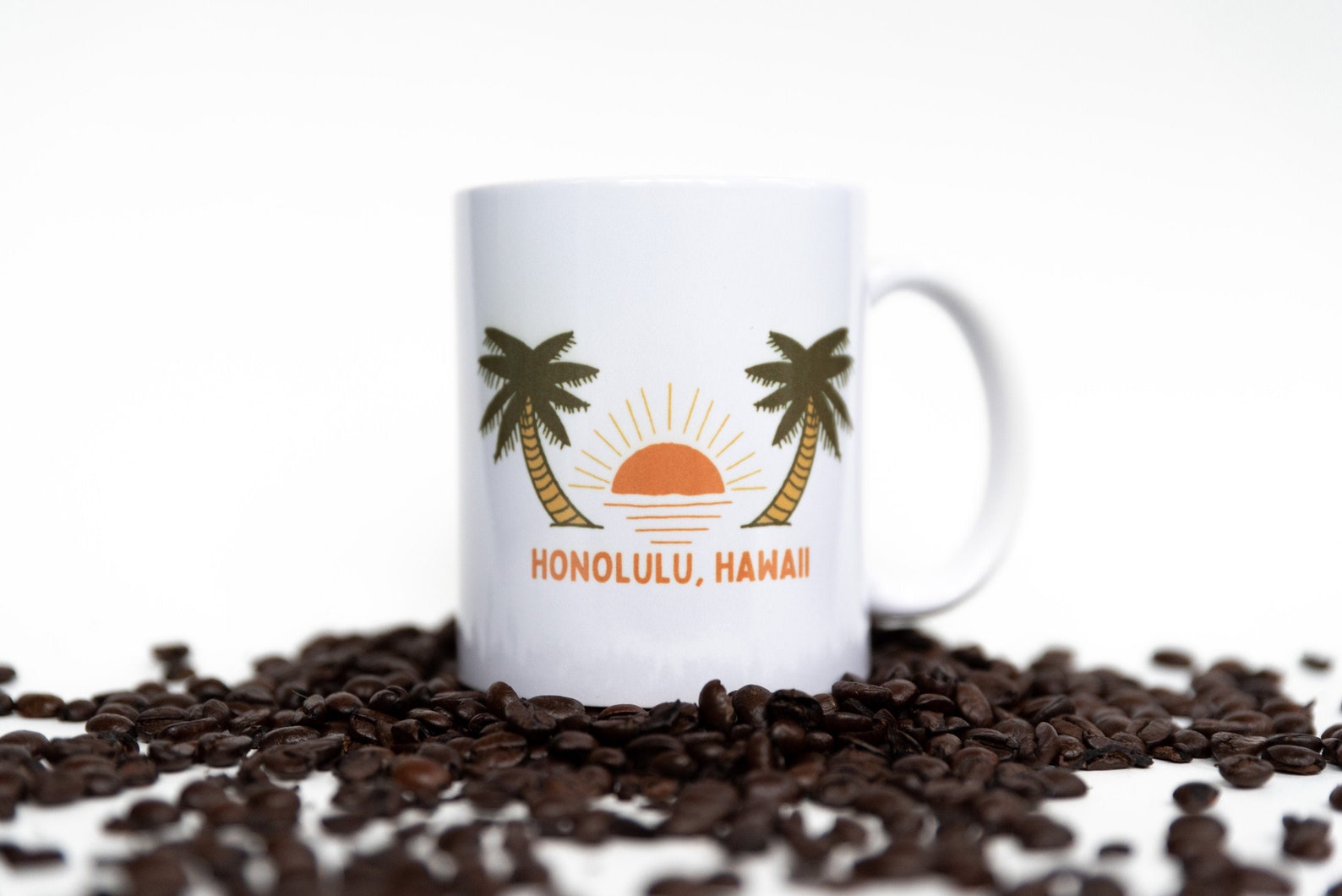 Honolulu Hawaii Ceramic Mug Hawaii Souvenir Mug Hawaii Etsy