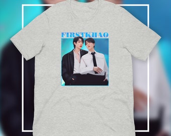 Eclipse Tシャツ FirstKhaotung The Eclipse Varsity Style Unisex Tee, Short Sleeve, Thai BL