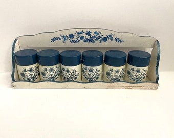 Blue Spice Rack - Etsy