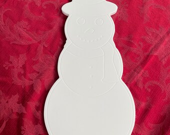 Snowman Corian Charcuterie Board, Cutting Board, Serving Board, Christmas Gift, Housewarming, Wedding, Anniversary Gift
