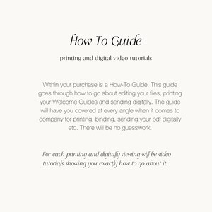 Photography Welcome Client Guides Template, Minimal Photography Design ...