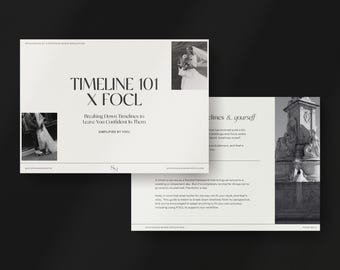 Wedding Photography Timeline Guide | Elopement Planning + Client Questionnaire (Digital Download)