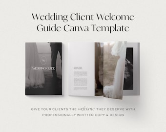 Wedding Client Welcome Guide Canva Template