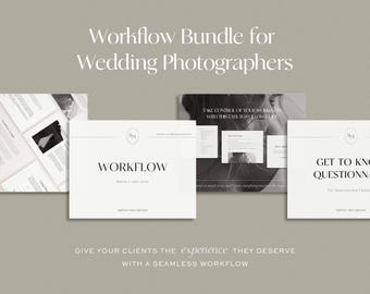 Workflow Bundle for Wedding Photographers