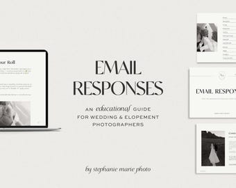 Wedding Photographer Email Responses | Client Communication + Difficult Conversations (Digital Download)