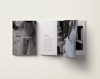 CANVA Minimal Wedding Photography Welcome Client Guide, Professionally Written, Wedding Photographer Template