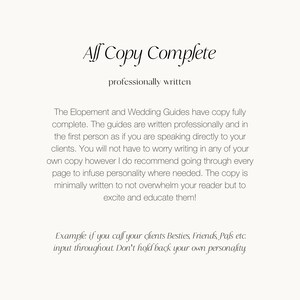 Photography Welcome Client Guides Template, Minimal Photography Design ...