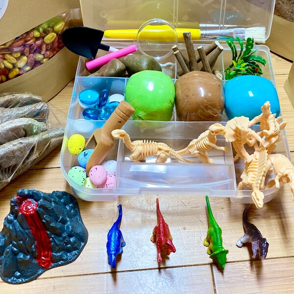 Deluxe Dinosaur Sensory Kit • Paleontology • Learning Fossils • Dinosaur Fossils • Dinosaur Dig • Dinosaur excavate • Kids Paleontology