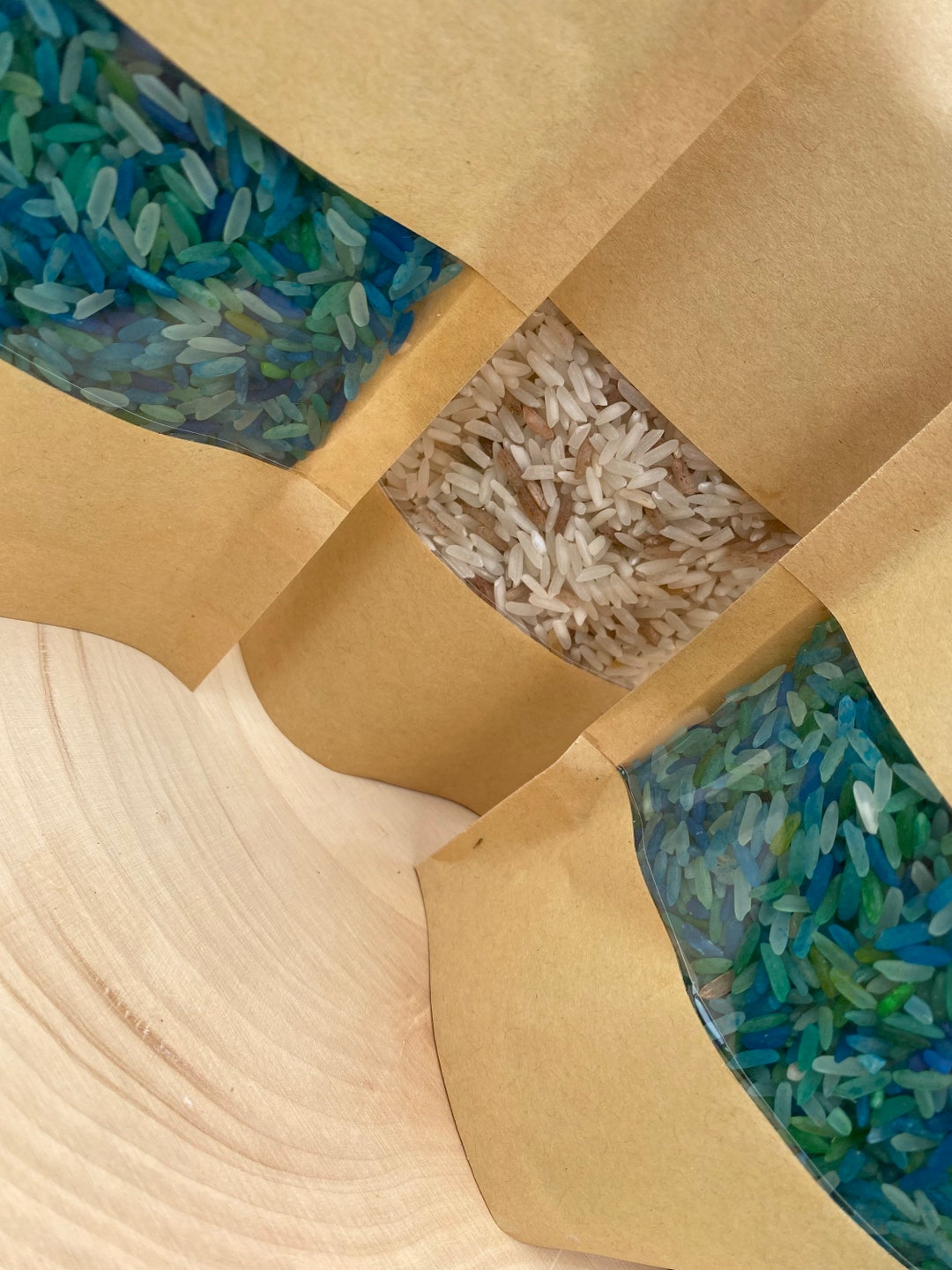 5 Cups Ocean Beach Sensory Rice Colored Rice Blue Rice Beach Rice ...