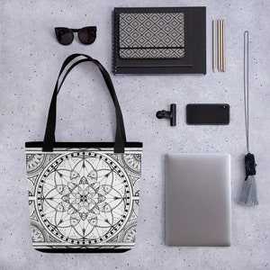 Unique Mandala Tote Bag - Handmade Mandala Art Exclusive - My Cuckoo Clock