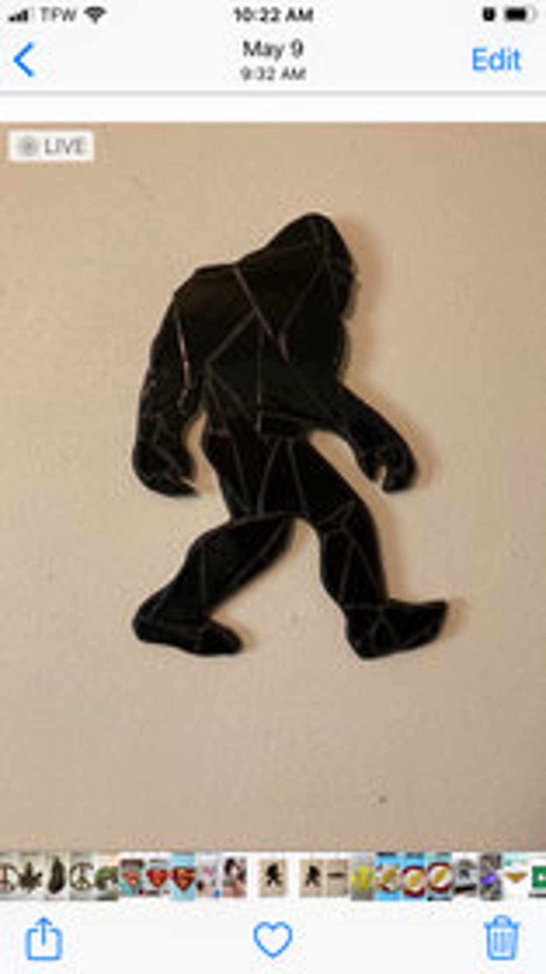 BIGFOOT Stained Glass Mosaic Wall Art - Etsy