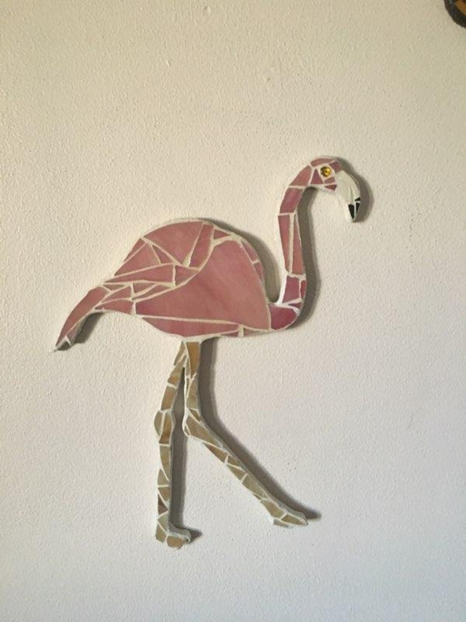 FLAMINGO Stain Glass Wall Art - Etsy