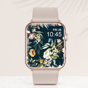 FLORAL DREAM Apple Watch Wallpaper, Apple Watch Face Wallpaper, Smart Watch Face, Botanical Smart Watch Wallpaper Accesorios Cottagecore