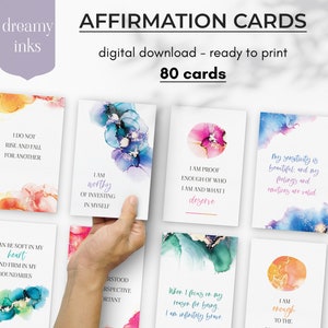 SELF CARE Quote Cards, Positive Affirmation Cards, Self Love Healing Quotes, Mental Health Encouragement Cards & Positive Uplifting Quotes