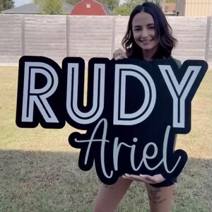 Large Custom Wooden Name Sign | Wooden Nursery Room Decor | Above Crib Sign | Personalized large room sign | Layered Baby Name Sign