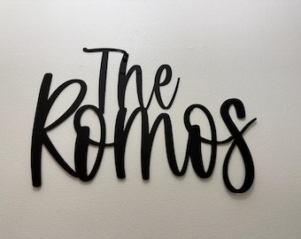 Custom Last Name Sign | Large Acrylic Sign | Wall Acrylic Sign | Wall Event | Family Name Sign | Personalized Name Sign | Back Drop Sign