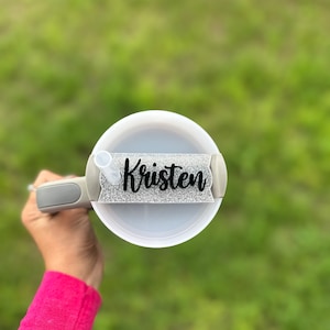 Glitter Stanley Namensteller | Glitter Tumbler Namensschild | Stanley Namensschild | Individuelles Geschenk | Personalisierte Namensteller | Personalisierte Stanley Topper