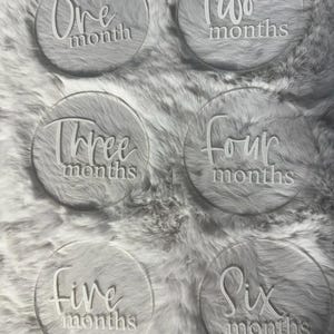 Disque mensuel Clear Baby Milestone | Accessoires photo mensuels pour bébé en acrylique | Cartes d'étape des Fêtes | Accessoires photo pour bébé | Cadeau pour future maman |