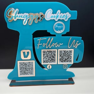 Cake Baker Sign | Treat Maker Scan to Pay Sign | Mixer Pay to Scan ...