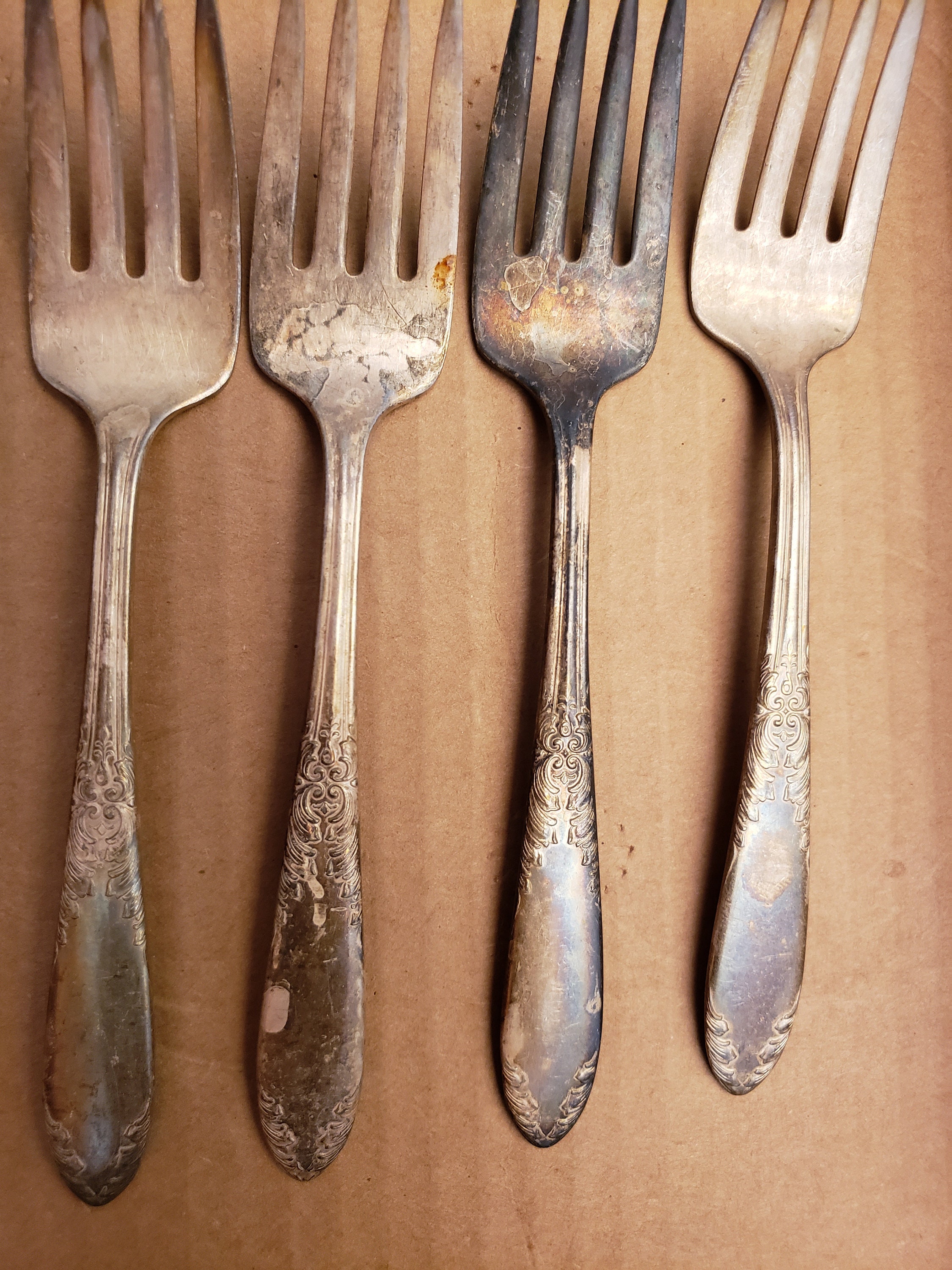 Vintage Nation Silver Co Forks Etsy