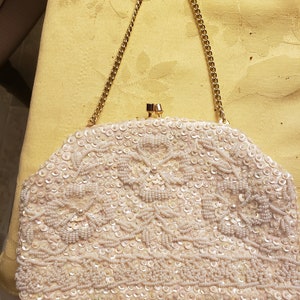 ビーズのイブニングバッグ