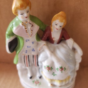 vintage porcelain couple figurine