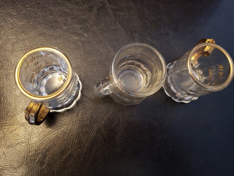 Mini Glass Beer Mugs Etsy