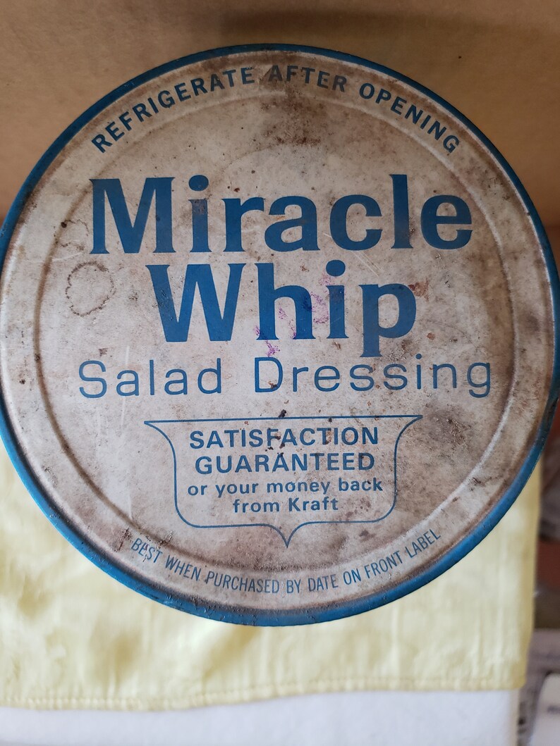 60 Miracle Whip Jar Etsy