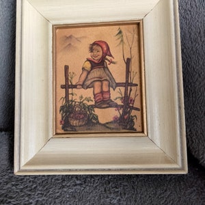 Vintage Hummel Paint In frame