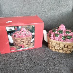 Distinctions in Gifts; Ceramic Strawberry Teapot by Wang&#39;s International Inc.