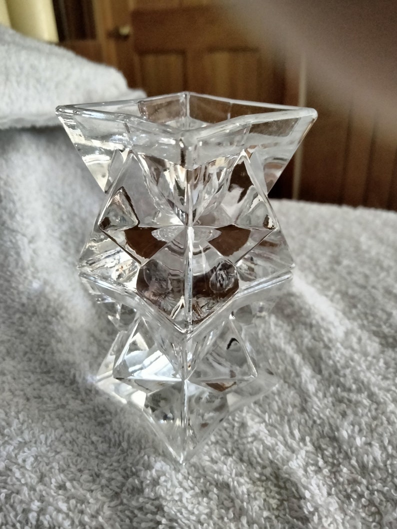 Avon Lead Crystal Candle Stick Holders Etsy