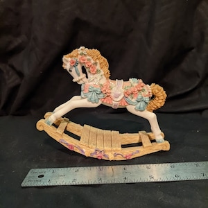 Resin Rocking Horse Figurine