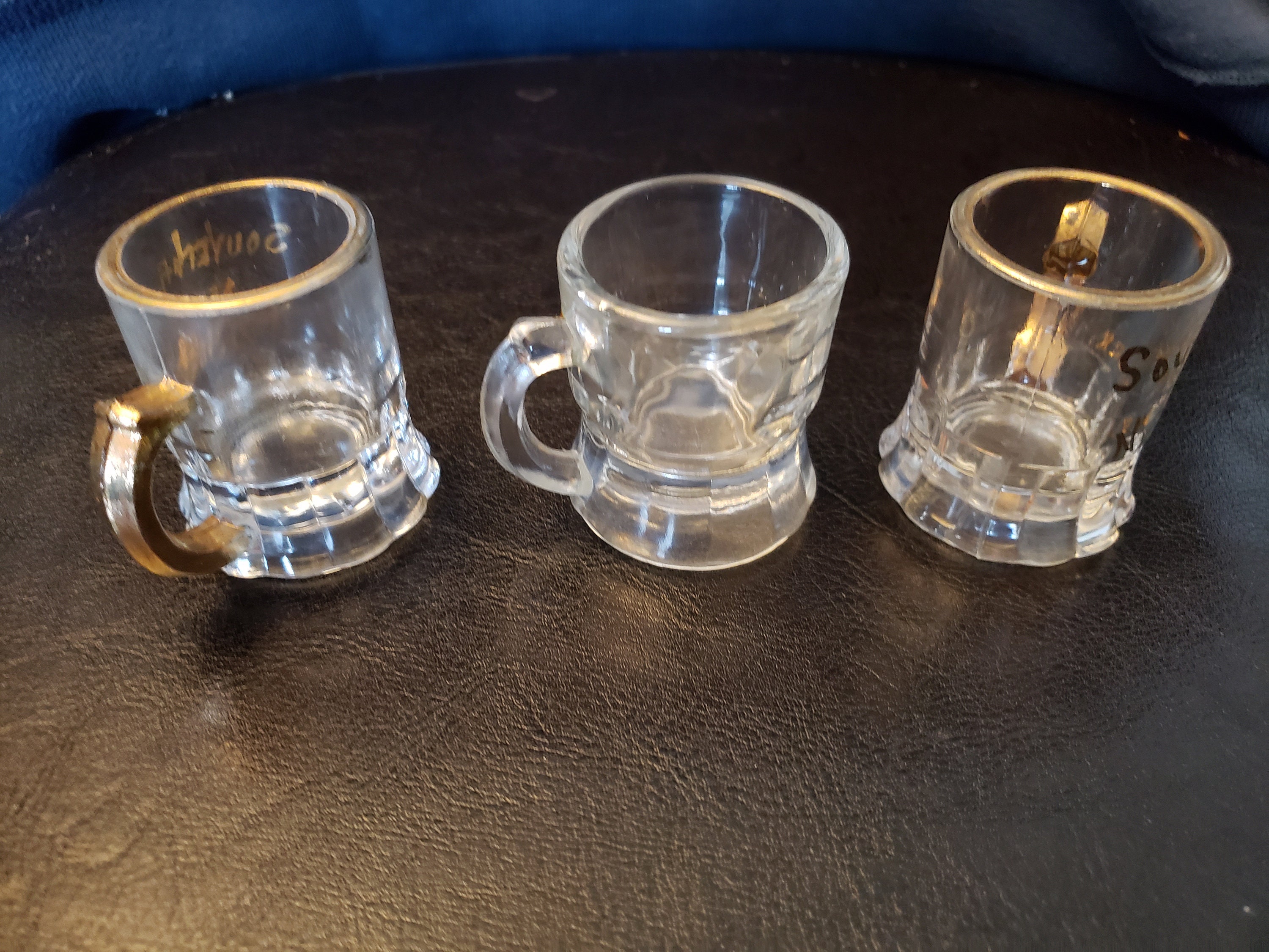 Mini Glass Beer Mugs Etsy