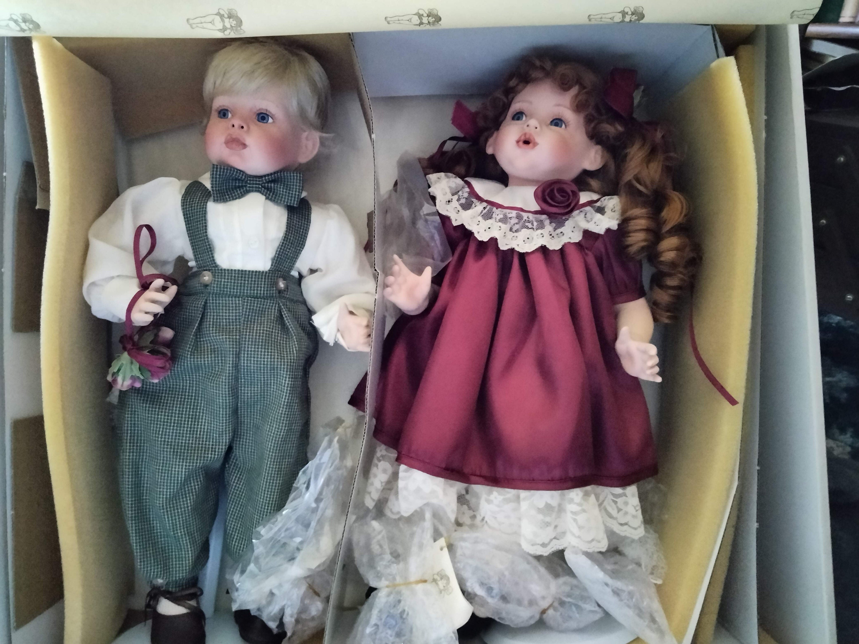 The Fayzah Spanos Collection Kisses and Jacques Porcelain Dolls - Etsy