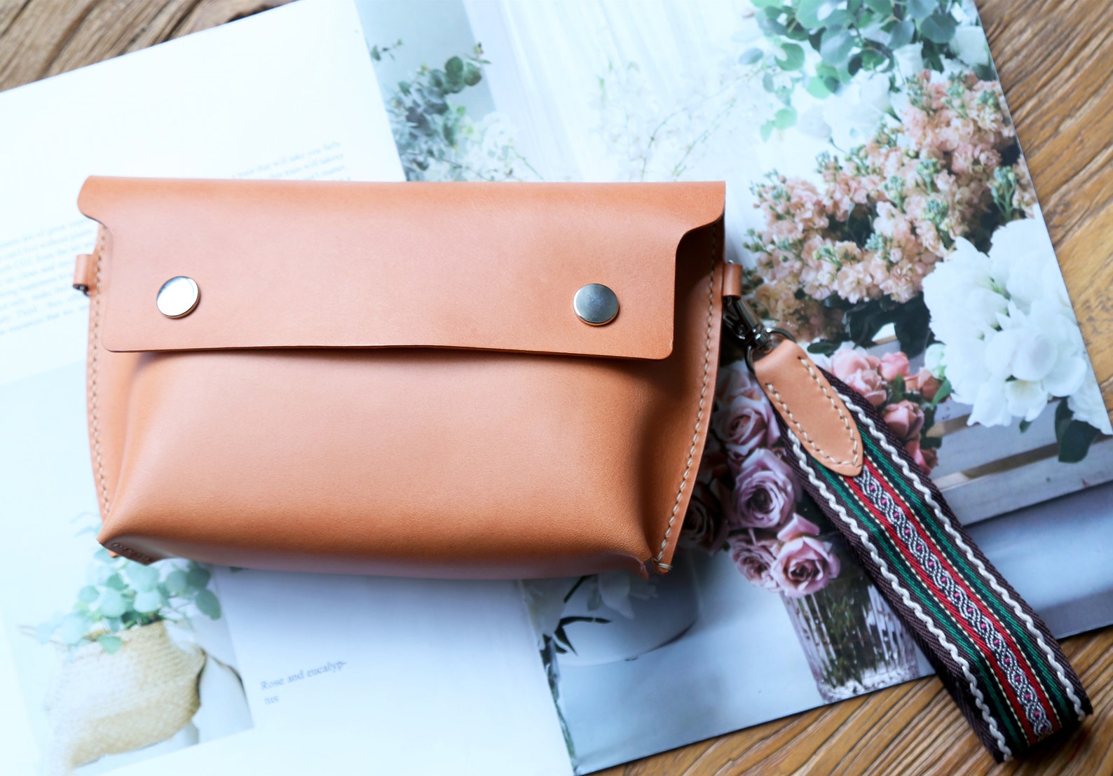 Handmade Leather Clutch Purse for Women Genuine Leather Etsy