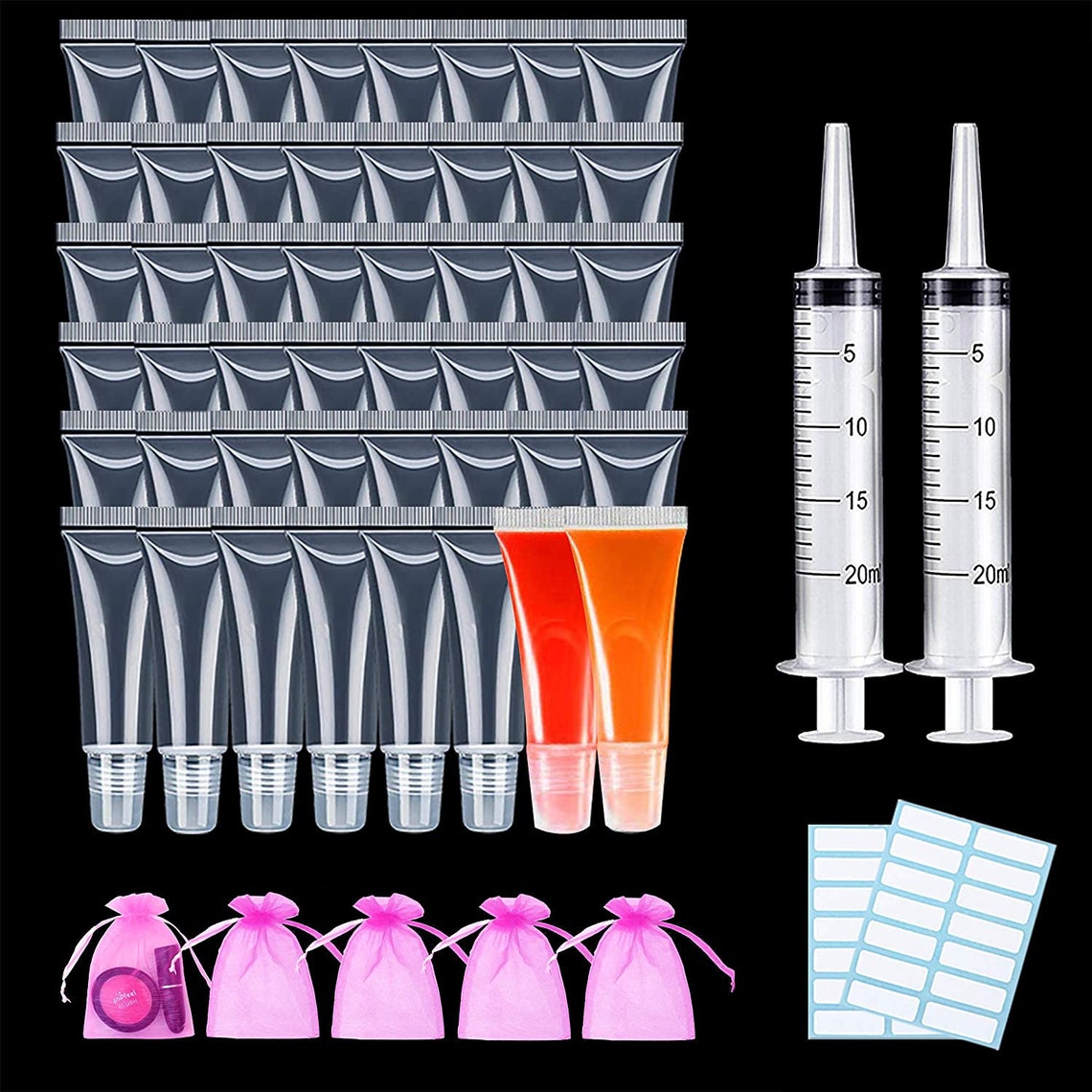50PCS 10ml Lip Gloss Tubes Lipstick Container Diy Balm Etsy