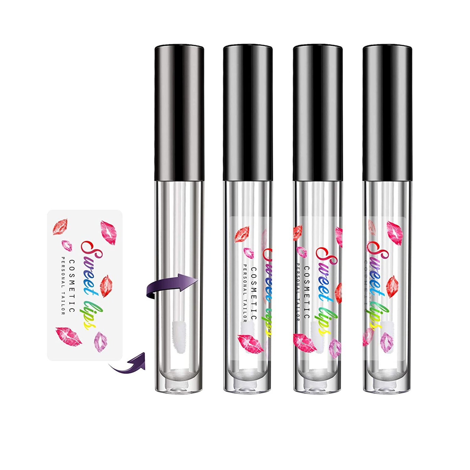 100 pcs Lip Gloss Labels Lip Balm Labels Lipstick Stickers Etsy