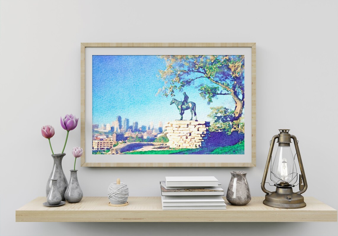 Kansas city wall art kansas city art | Etsy