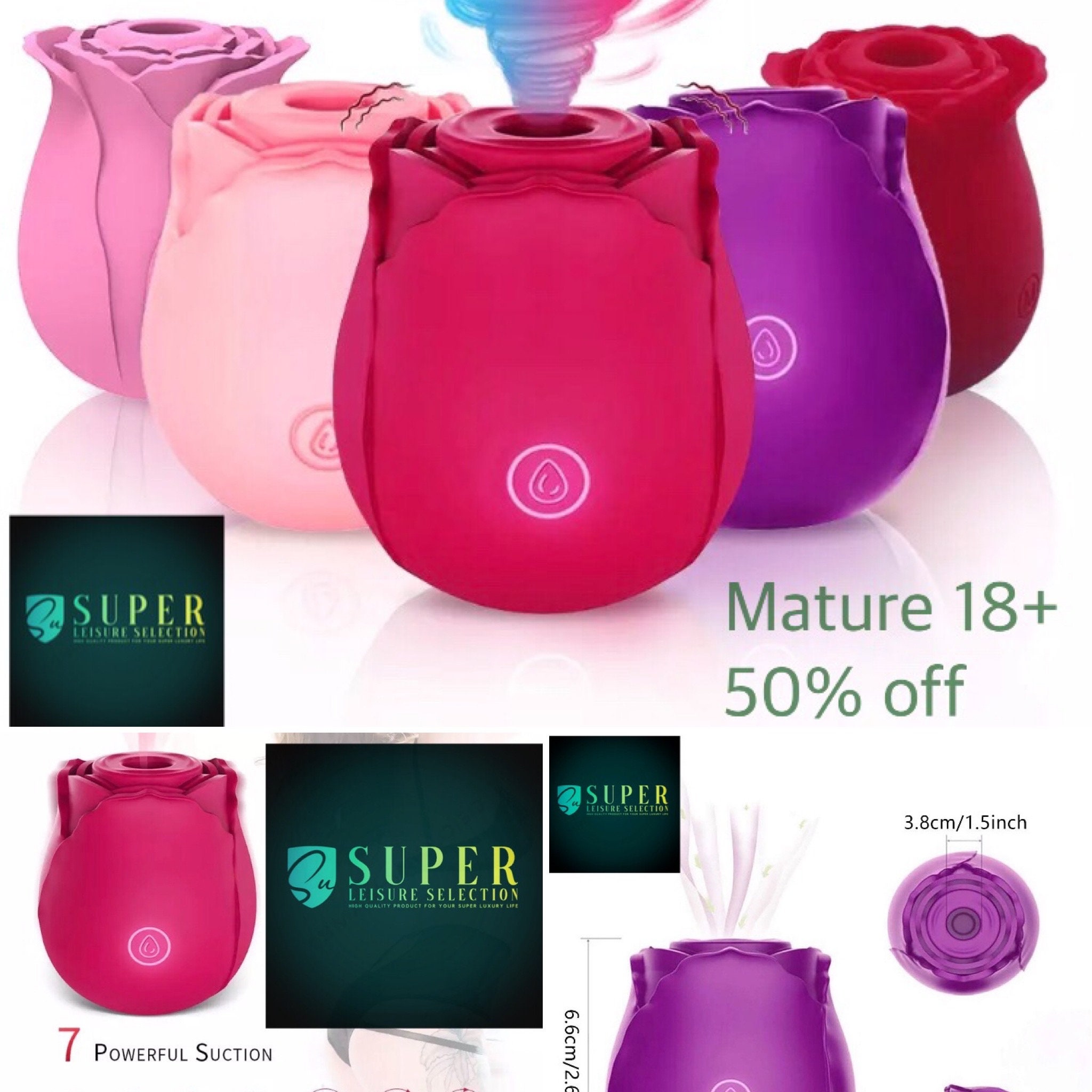 New adult toys for the women Rose Tongue Lick Sucking Vibrator Etsy