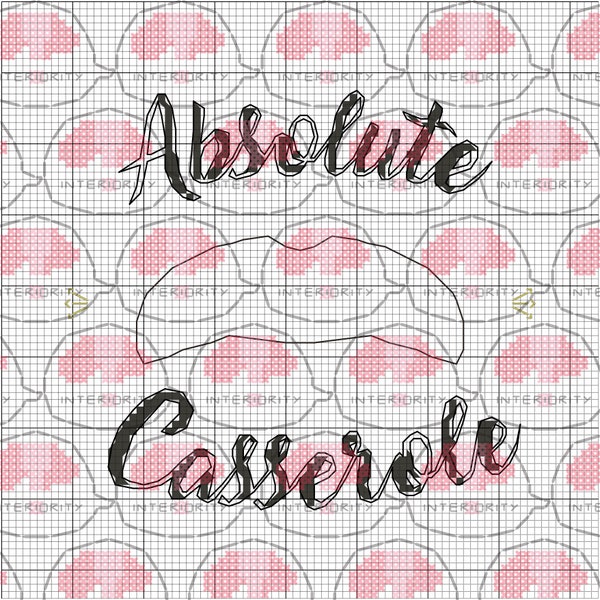 Absolute Casserole Cross Stitch Pattern