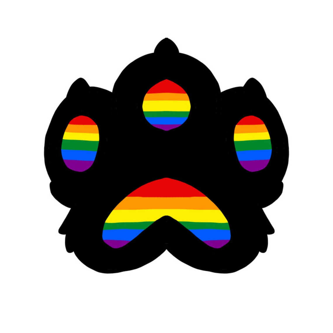 Pride Paw Stickers Etsy 
