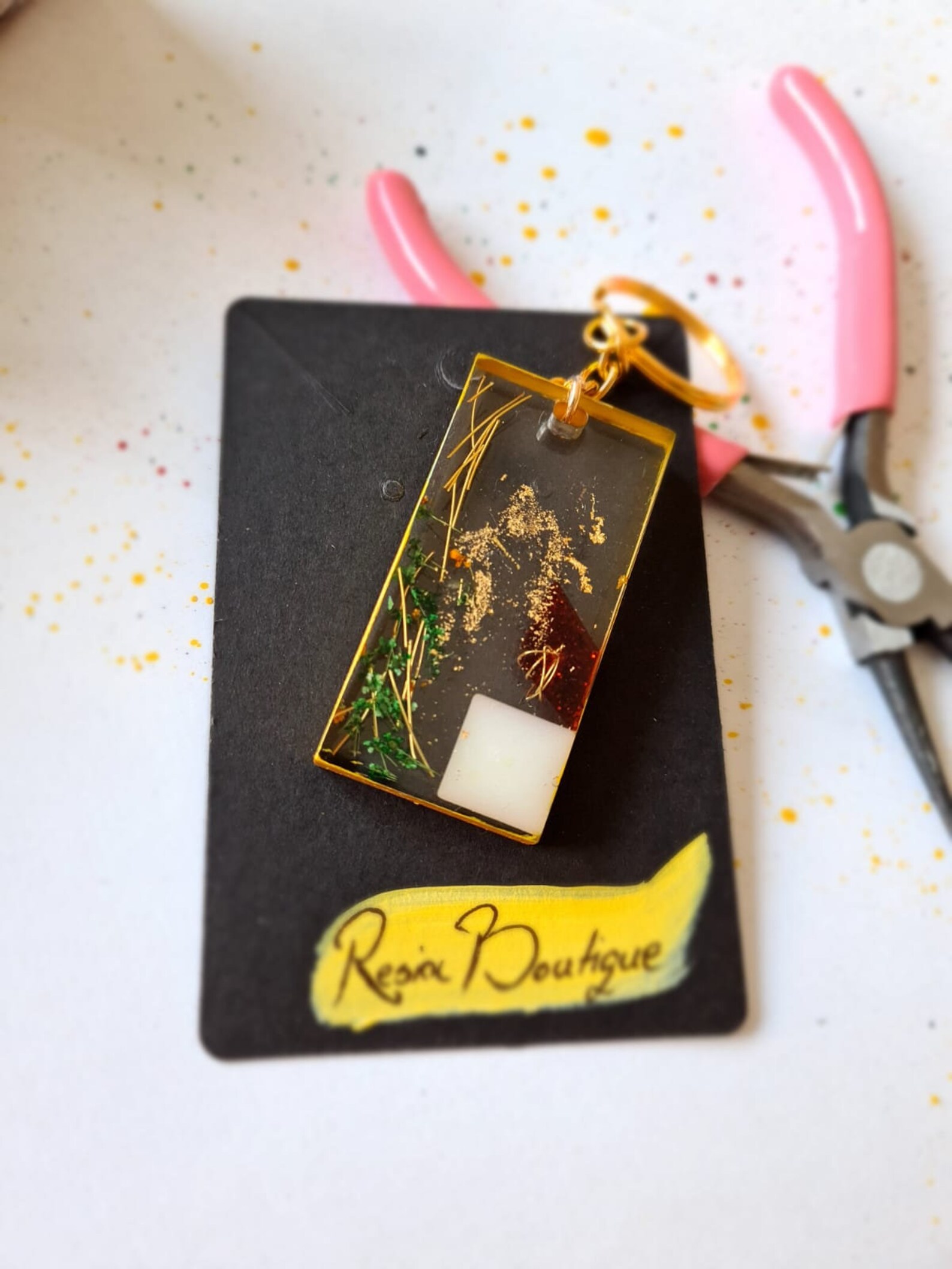 Handmade keychain Upcycled plastic keychain Upcycled leftovers Etsy