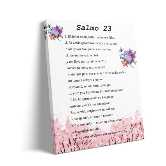 Salmo 91 En Español Para Pared Psalm 91 Wall Art Cuadros 