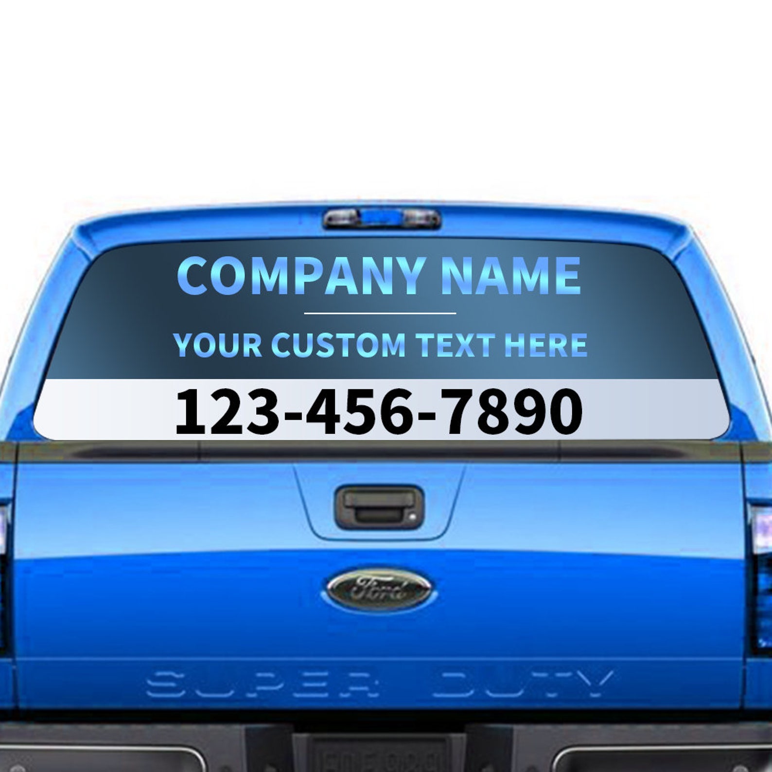 Back Window Stickers For Trucks Custom Personalized One Way Etsy