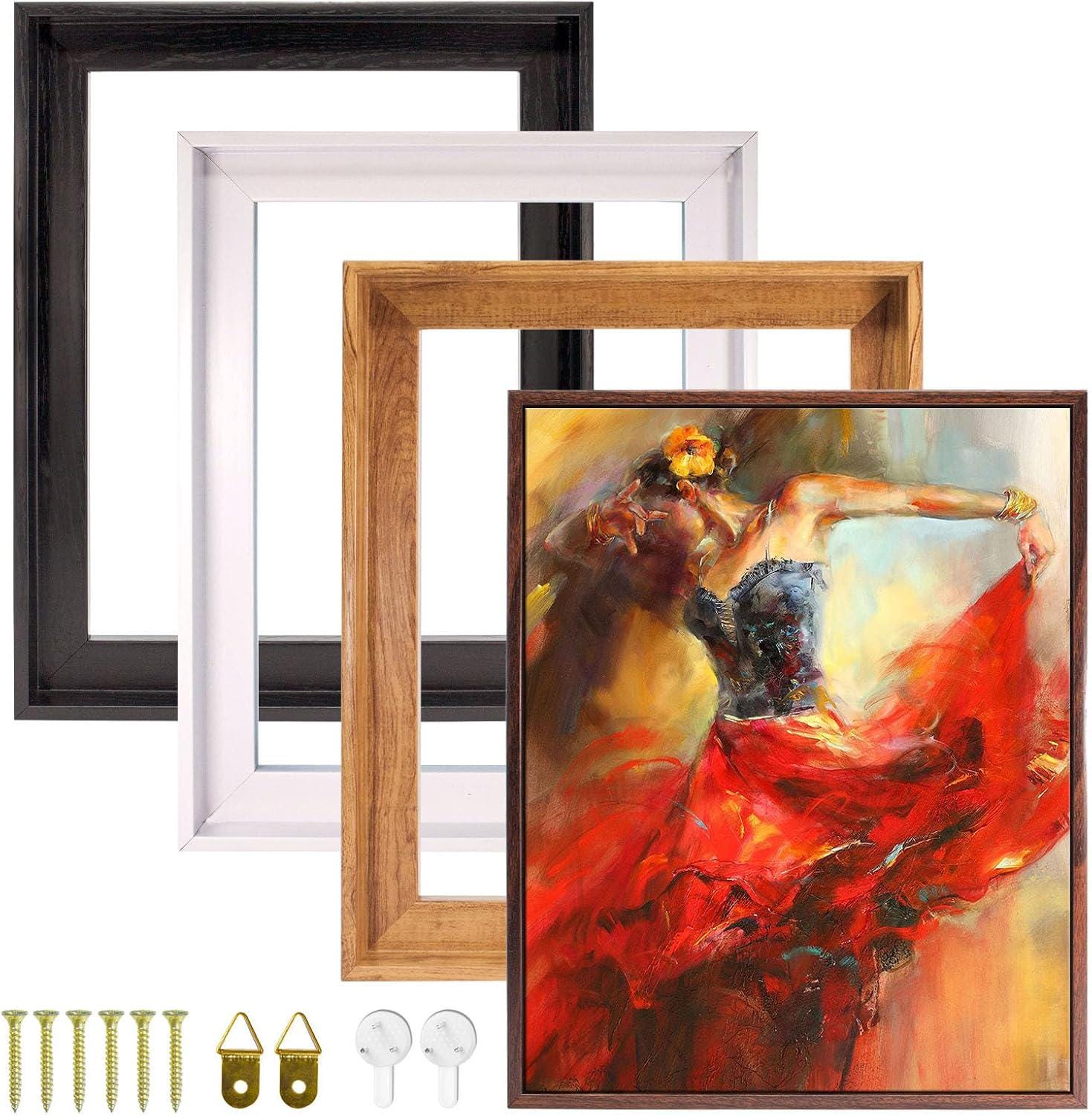 Sunwes DIY Canvas Frame, Stretcher Bars Solid Wood Canvas