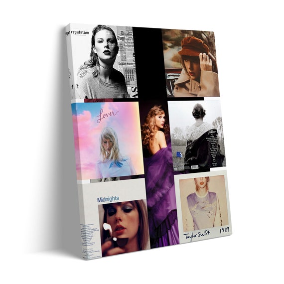 Taylor Music Album Poster Cover Swift Poster Canvas Wall Art Room Aesthetic  Suitable for Modern Home Wall Art Decor (12x18 inch,Framed)