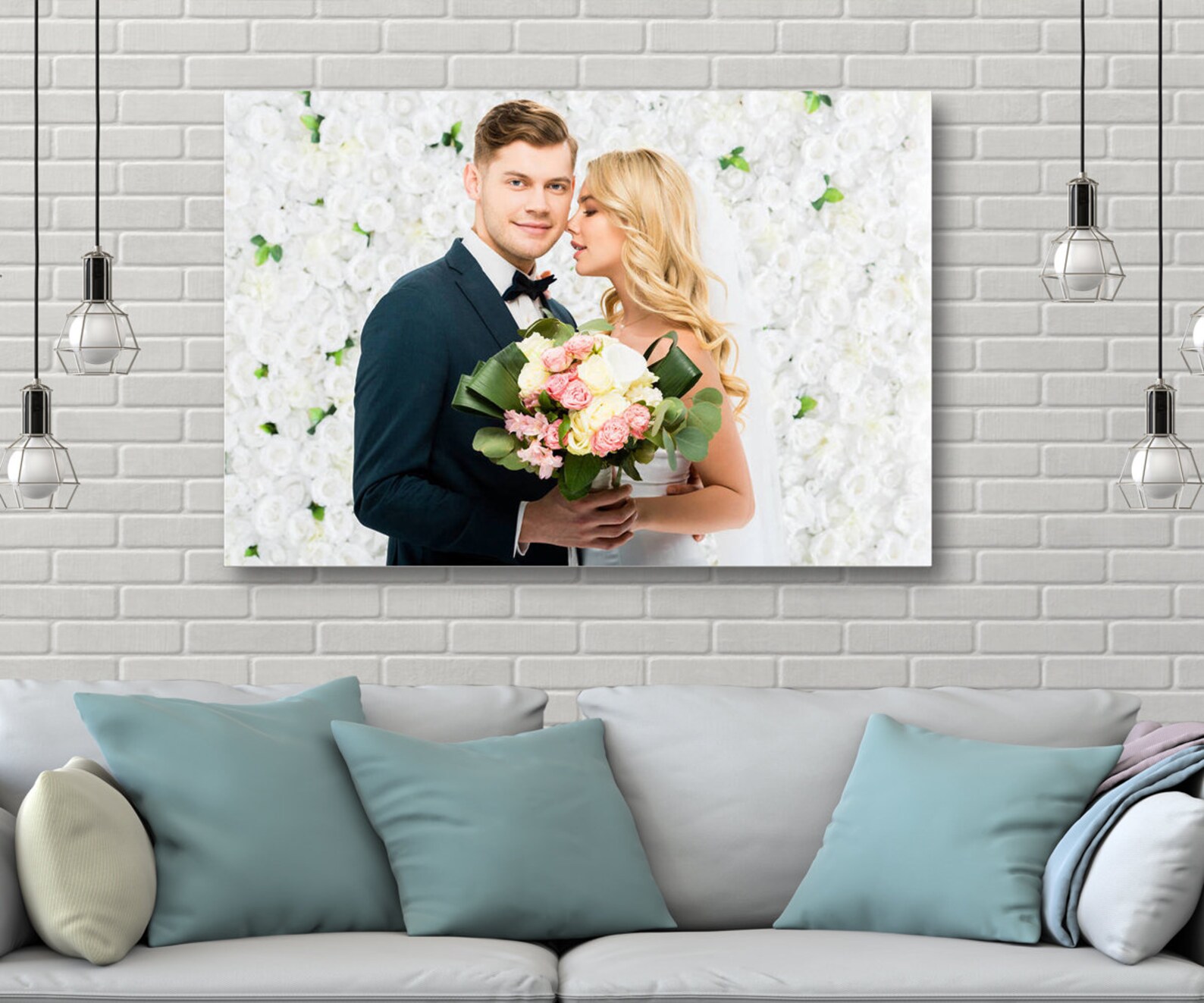 Personalized Photo to Canvas Custom Your Photos on Canvas Wall Etsy