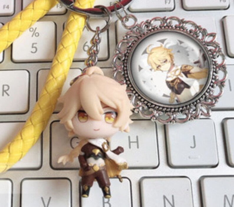 Cute Mini Genshin Impact Figurine Keychains Zhongli Childe Etsy Ireland